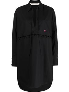 Palm Angels robe-chemise à découpes - Noir