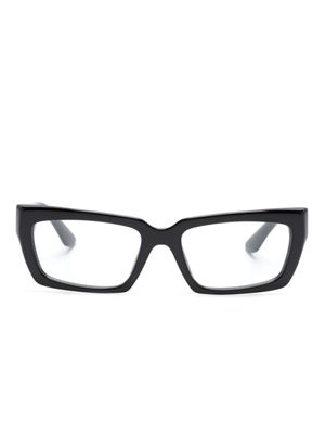 Miu Miu Eyewear lunettes de vue à monture rectangulaire imprimée - Noir