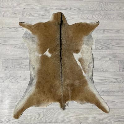 Geitenhuid bruin zwart wit 85x75cm
