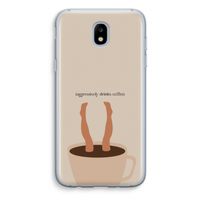 Aggressively drinks coffee: Samsung Galaxy J5 (2017) Transparant Hoesje
