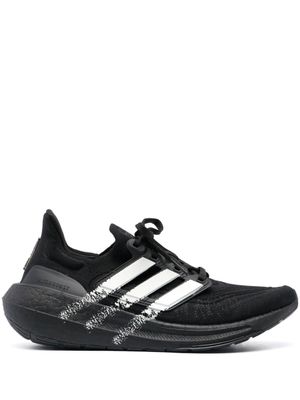 adidas baskets lacées à rayures - Noir