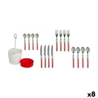 Bestekset Kinvara HQ233H10 HQ233H10 Rood Roestvrij staal Plastic (8 Stuks)