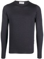 John Smedley pull Lundy à col rond - Gris - thumbnail