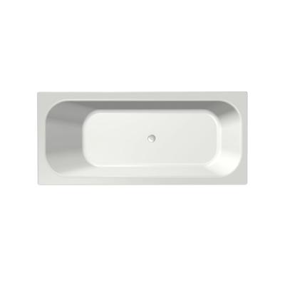 Xenz Aruba Ligbad - 170x75x48 - afvoer Midden - zonder overloop - acryl - wit 6801ZO-01