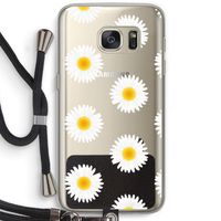 Margrietjes: Samsung Galaxy S7 Transparant Hoesje met koord
