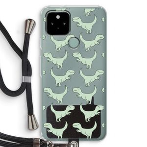Dinos: Pixel 5 Transparant Hoesje met koord