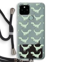 Dinos: Pixel 5 Transparant Hoesje met koord