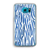 Blauwe nerven: Samsung Galaxy S6 Transparant Hoesje