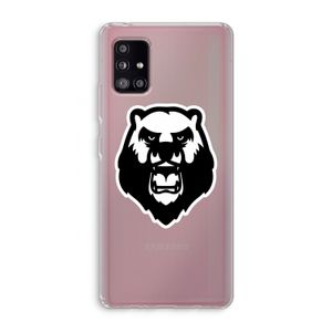 Angry Bear (white): Samsung Galaxy A51 5G Transparant Hoesje
