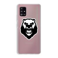 Angry Bear (white): Samsung Galaxy A51 5G Transparant Hoesje