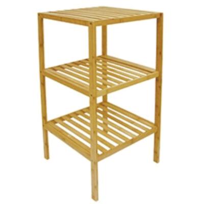 Badkamerrek - bamboe - 3-laags - 37 x 80 cm - badkamerkastje