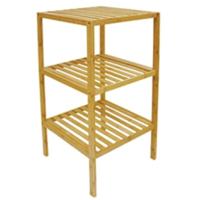 Badkamerrek - bamboe - 3-laags - 37 x 80 cm - badkamerkastje
