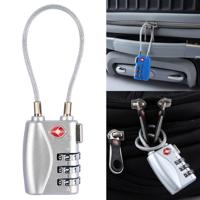 JASIT TSA719 zink legering 3-cijferige wachtwoord TSA Lock reisbagage hangslot (zilver)