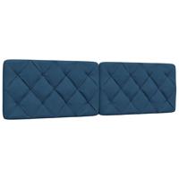 Hoofdbordkussen 180 cm stof blauw