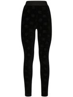 Dolce & Gabbana legging à logo imprimé - Noir