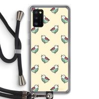Vogeltjes: Samsung Galaxy A41 Transparant Hoesje met koord