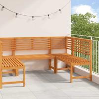 Tuinbankset 5 pcs Bruin Massief acaciahout