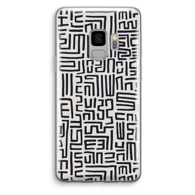 Moroccan Print: Samsung Galaxy S9 Transparant Hoesje