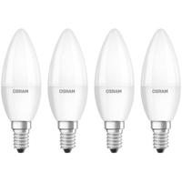 OSRAM 4058075819474 LED-lamp Energielabel F (A - G) E14 Kaars 4.9 W = 40 W Warmwit (Ø x l) 35 mm x 106 mm 4 stuk(s)