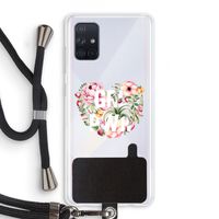 GRL PWR Flower: Samsung Galaxy A71 Transparant Hoesje met koord
