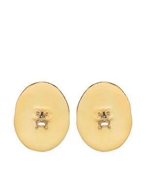 Patou grandes boucles d'oreilles visage à clip