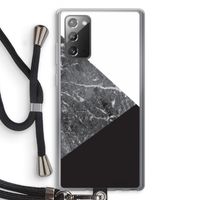 Combinatie marmer: Samsung Galaxy Note 20 / Note 20 5G Transparant Hoesje met koord