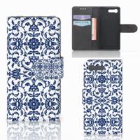 Sony Xperia X Compact Hoesje Flower Blue