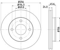 Remschijf 8DD355111511