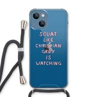Christian Grey: iPhone 13 Transparant Hoesje met koord