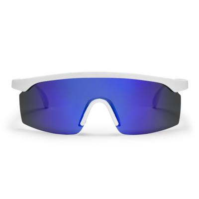 CHPO bril lelle white/blue mirror