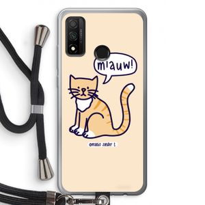Miauw: Huawei P Smart (2020) Transparant Hoesje met koord