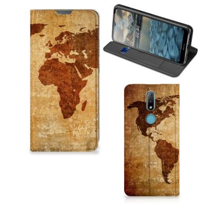 Nokia 2.4 | Book Cover | Wereldkaart