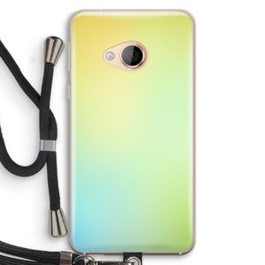 Minty mist pastel: HTC U Play Transparant Hoesje met koord