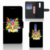 Nokia 3.1 Plus Leuk Hoesje Cat Color - thumbnail