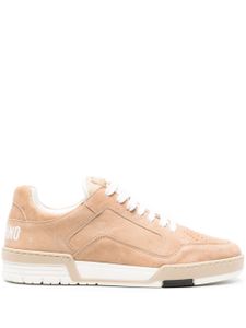 Moschino Streetball leather sneakers - Tons neutres