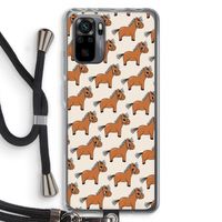 Pony: Xiaomi Redmi Note 10 Pro Transparant Hoesje met koord
