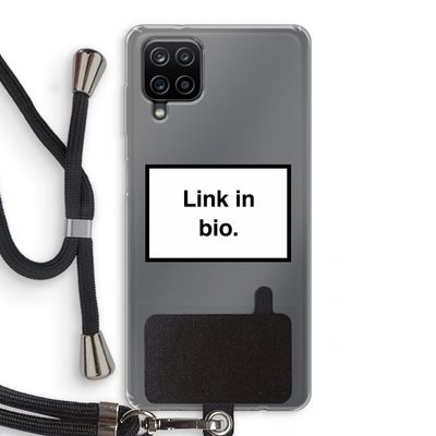 Link in bio: Samsung Galaxy A12 Transparant Hoesje met koord