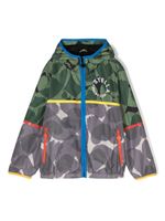 Stella McCartney Kids veste à logo imprimé - Vert - thumbnail