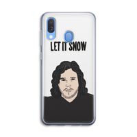 Let It Snow: Samsung Galaxy A40 Transparant Hoesje