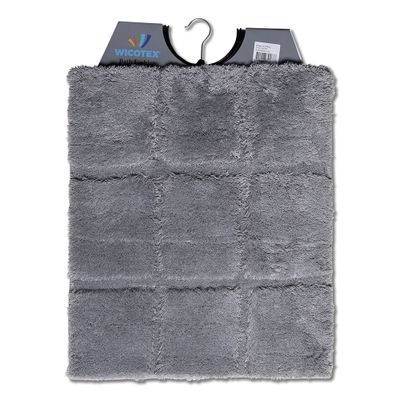 Wicotex bidetmat 50 x 60 cm ruit grijs Wicotex bidetmat 50 x 60 cm ruit grijs