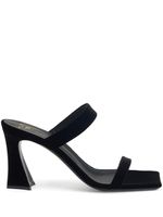 Giuseppe Zanotti sandales Flaminia 85 mm en velours - Noir - thumbnail