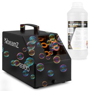 BeamZ B300 bellenblaasmachine set met 1 liter vloeistof en