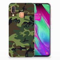 Samsung Galaxy A40 TPU bumper Army Dark