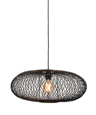 Hanglamp Cango Bamboe Ellipse Black - Ø60