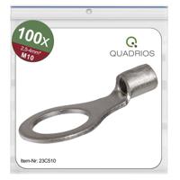 Quadrios 23C510 Ringkabelschoen Dwarsdoorsnede (max.): 4 mm² Gat diameter: 10.5 mm Ongeïsoleerd 100 stuk(s) - thumbnail