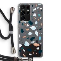 Terrazzo N°13: Samsung Galaxy S21 Ultra Transparant Hoesje met koord