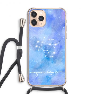 Sterrenbeeld - Licht: iPhone 11 Pro Max Transparant Hoesje met koord