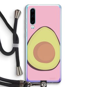 Avocado: Huawei P30 Transparant Hoesje met koord