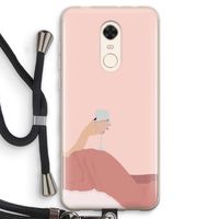 Wine: Xiaomi Redmi 5 Transparant Hoesje met koord