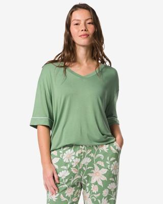 HEMA Damespyjamatop jersey groen (groen)